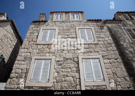 Alte historische Haus in Orebic, Kroatien Stockfoto