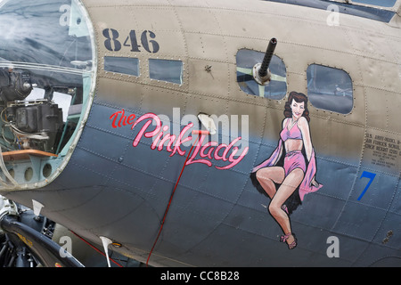 Boeing B17 Flying Fortress - Nose Art Stockfoto