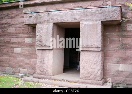 Langemark deutscher ersten Weltkrieg Militärfriedhof, Langemark-Poelkapelle, Ieper Ypern, Belgien Stockfoto