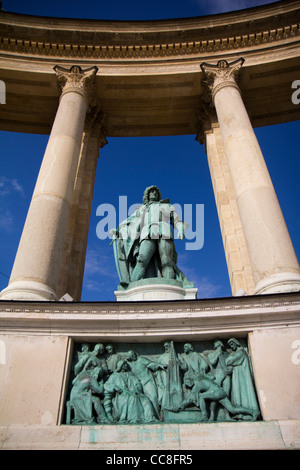 Matthias Corvinus Statue am Heldenplatz Stockfoto