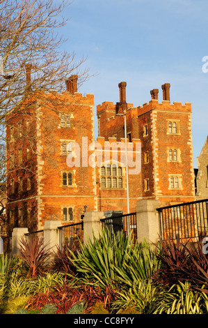 Lambeth Palace, die offizielle Residenz des Erzbischofs von Canterbury, London, England, UK Stockfoto