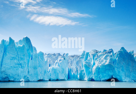 Grey Gletscher beenden in Lago Grey, Torres del Paine Nationalpark-Chile Stockfoto