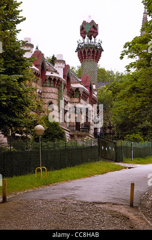 Capricho de Gaudi in der Stadt von Comillas, Kantabrien, Spanien, Europa Stockfoto