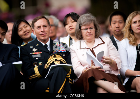 CIA-Direktor und ehemaligen US-Army General David H Petraeus an der Abschlussfeier 2009 MIT Stockfoto