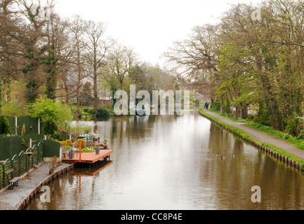 Lancaster-Kanal am Bilsborrow, in der Nähe von Preston, Lancashire Stockfoto