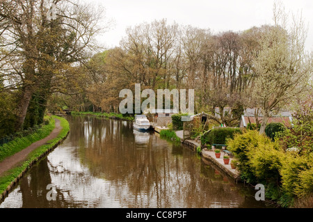 Lancaster-Kanal am Bilsborrow, in der Nähe von Preston, Lancashire Stockfoto