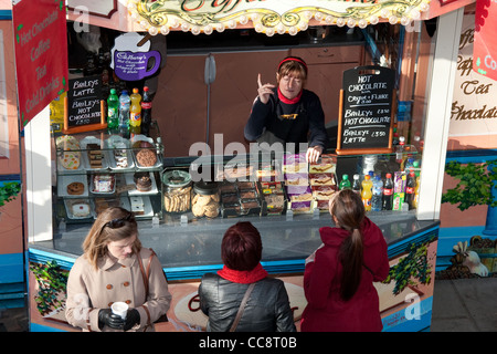 German Christmas Market South Bank London Stockfoto