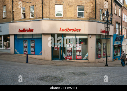 Ladbrokes Buchmacher UK Shops Shop-Wetten Stockfoto