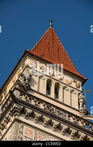 Deutschland, Bayern, Passau. 14. jahrhundert Rathaus Clock Tower.