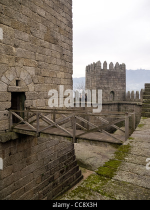 Guimaraes Burg Interieur, Portugal Stockfoto