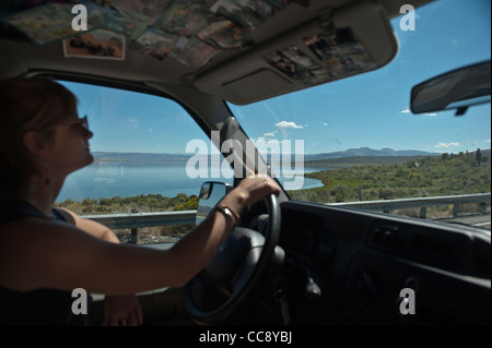 Mono Lake, Kalifornien vorbeifahren am Highway 395. USA Stockfoto