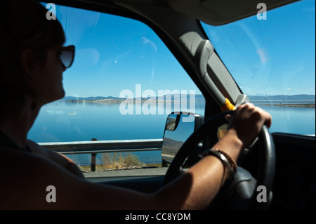 Mono Lake, Kalifornien vorbeifahren am Highway 395. USA Stockfoto