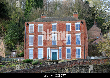 Nash House, Coalbrookdale, wo Abraham Darby die dritte geboren wurde, und die wurde bekannt als The Darby nach Hause. Stockfoto