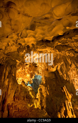 Hängen Sie Sung Sot oder Überraschung Höhlen, Bo Hon Insel, Halong Bucht, Vietnam Stockfoto