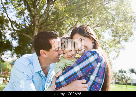 Porträt der Familie Stockfoto