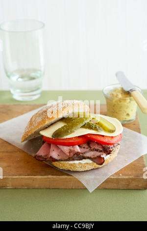 Roastbeef Sandwich Stockfoto