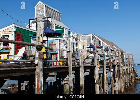 Captain Jack's Wharf Provincetown Cape Cod Massachusetts, USA Stockfoto