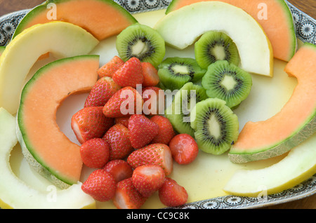 Salat von frischen Früchten Stockfoto