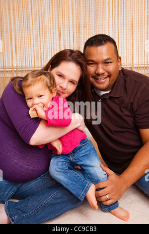 Porträt der Familie Stockfoto