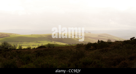 Blick von der Stiperstones, Shropshire, England, Vereinigtes Königreich Stockfoto