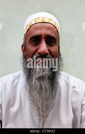 Porträt eines älteren arabischen Mann, alte Stadt Souk Dubai Stockfoto