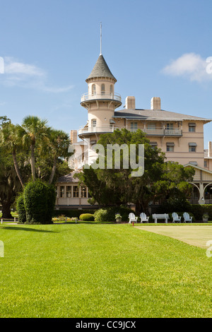 Revolver auf Jekyll Island Clubhaus historischen Kurorts auf Jekyll Island, Georgia. Stockfoto