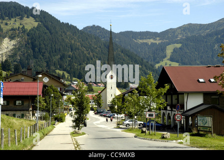 Berg Dorf Balderschwang in der Nähe von Sonthofen im Allgäu. Stockfoto