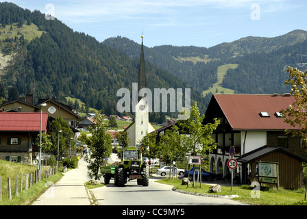 Berg Dorf Balderschwang in der Nähe von Sonthofen im Allgäu. Stockfoto