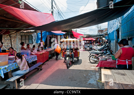 Iquitos, Peru. Belen Markt. Stockfoto