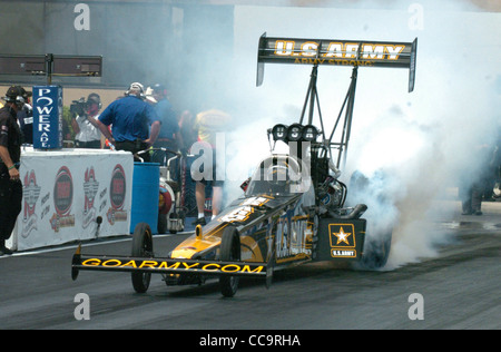 US Army Top Fuel Dragster Stockfoto