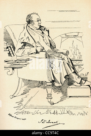 Isaac D'Israeli, 1766 – 1848. Britischer Schriftsteller, Gelehrter und Literat. Stockfoto