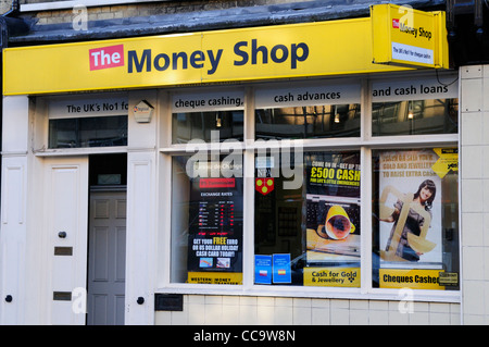 Geld Shop, Cambridge, England, UK Stockfoto