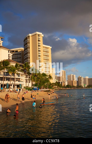 Waikiki Beach, Honolulu, Hawaii. Stockfoto