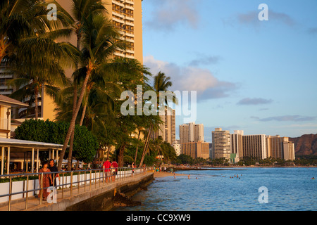 Waikiki Beach, Honolulu, Hawaii. Stockfoto