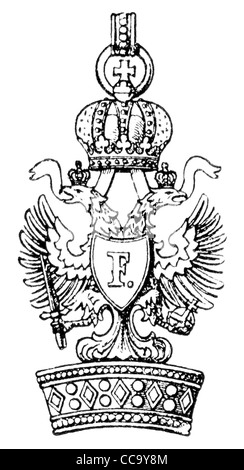 Der kaiserliche Orden der Eisernen Krone (Österreich-Ungarn, 1816). Stockfoto