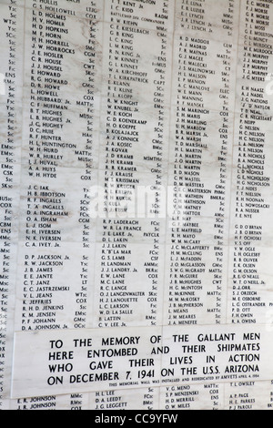 USS Arizona Memorial, Pearl Harbor, Honolulu, Hawaii. Stockfoto