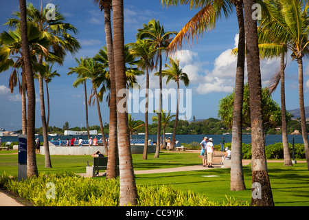 USS Arizona Memorial, Pearl Harbor, Honolulu, Hawaii. Stockfoto