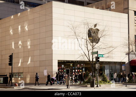 Apple Store. Michigan Avenue Chicago Illinois Stockfoto