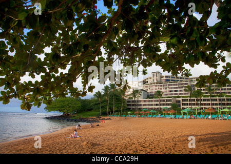 St. Regis Resort, Hanalei Bay, Princeville, Kauai, Hawaii. Stockfoto