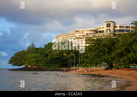 St. Regis Resort, Hanalei Bay, Princeville, Kauai, Hawaii. Stockfoto