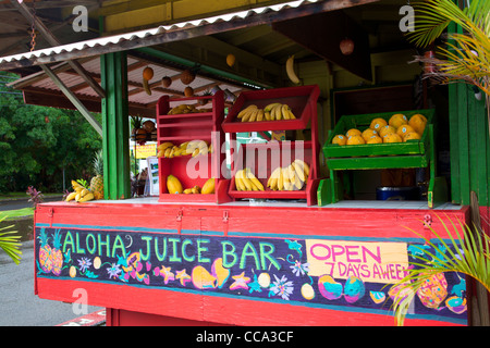 Obststand, Hanalei, Kauai, Hawaii. Stockfoto