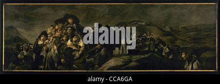 Francisco de Goya (1746-1828). Spanischen romantischen Malers. Die Wallfahrt nach San Isidro. 1821-1823. Prado-Museum. Madrid. Spanien. Stockfoto