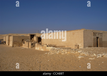 Mastaba des Kagemni (2350 v. Chr.). Oberrichter und Wesir des Pharao Teti. Von außen. Altes Königreich. Sakkara. Ägypten. Stockfoto