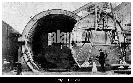 1915-Infektion Apparat Potsdam gesamte Trainer Eisenbahnwagen aus vorderster Front Ausrüstung Maschine Gesundheit infiziert desinfiziert Stockfoto