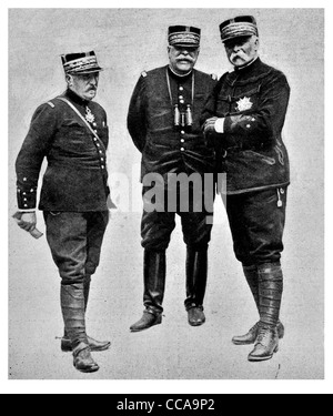 1915 französische Oberbefehlshaber General Noël Marie Joseph Édouard Vicomte de Curières de Castelnau Paul Marie Cesar Gerald Pau Stockfoto