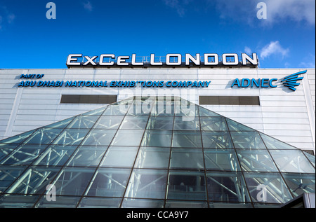 London Excel, internationale Messe, Event, Konzert und Konferenz-Center Royal Victoria Dock, Docklands East, London, UK Stockfoto