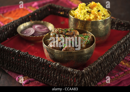 Kofta Curry indisches Essen Stockfoto