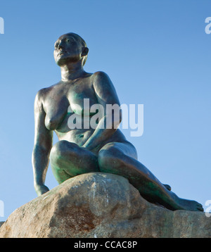 Statue der kleinen Meerjungfrau in Folkestone Kent Stockfoto