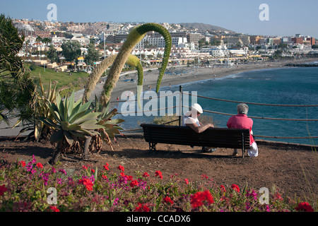 paar-Costa-Adeje-Teneriffa-Spanien Stockfoto