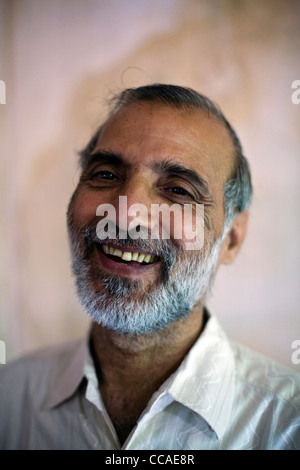 Mukesh Joshi, der Manager im Moti Mahal Restaurant in Alt-Delhi, Indien Stockfoto